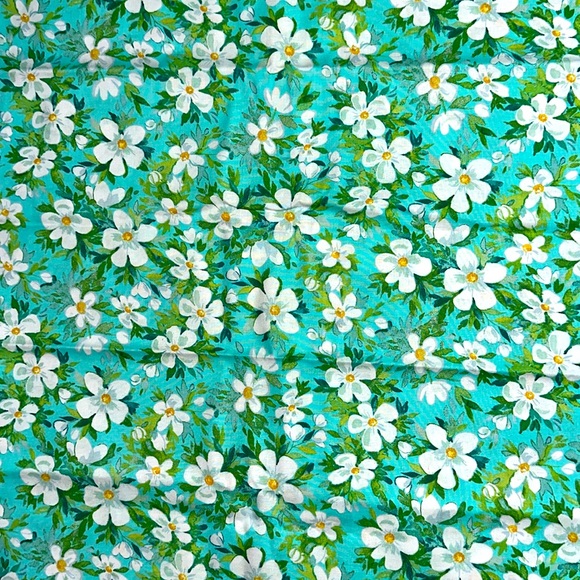 Luau Floral Cotton Fabric - Picture 1 of 3